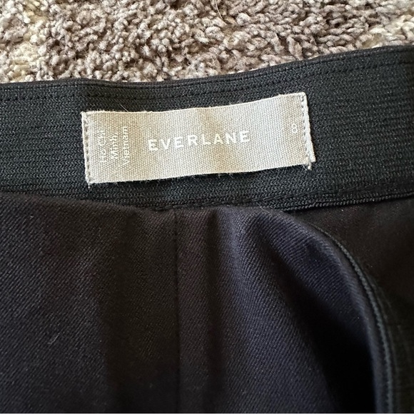 NWOT Everlane The Side Zip Stretch Cotton Pants Crop Skinny Black - Picture 11 of 11